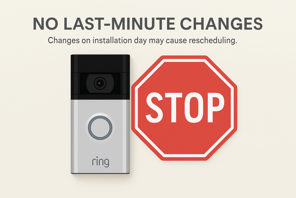 Ring installation policy for no last-minute changes